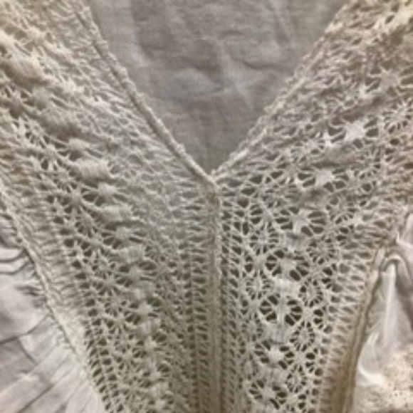 Cotton Raffled Blouse Top, M/L - Picture 4 of 9